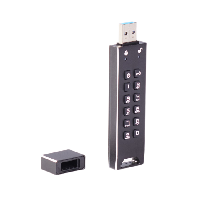 Флешка с пин кодом DataLock PRO3 USB 3.0, черный, 64 Гб