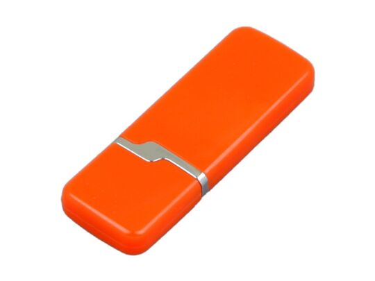 USB 2.0- флешка на 16 Гб с оригинальным колпачком, оранжевый