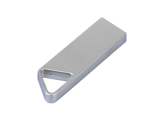 USB 3.0-флешка на 32 Гб с мини чипом и отверстием для цепочки, серебристый