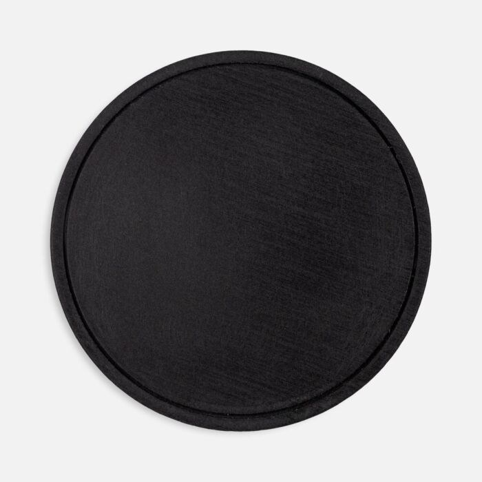 Лейбл из ПВХ Dzeta Round, L, черный